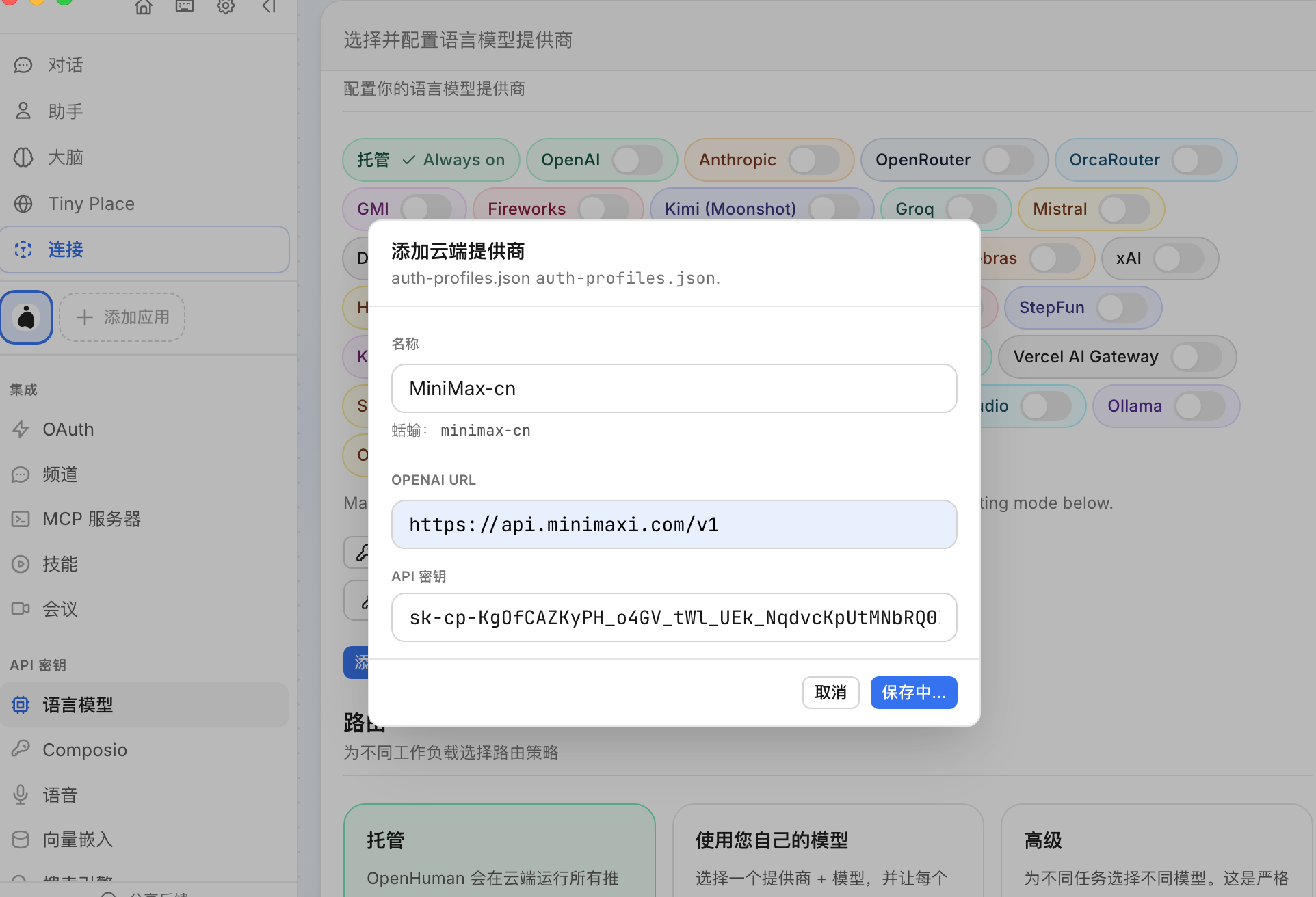 自定义模型